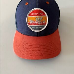 Joshua Tree National Park Men’s Cap - Navy and Orange
